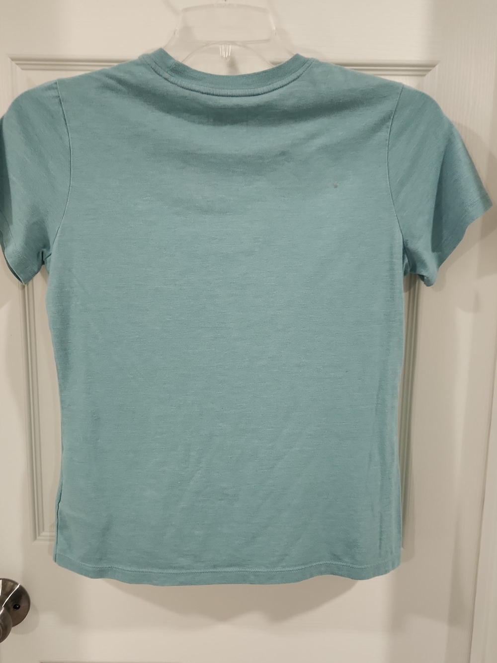 The North Face Women M Shirt Teal Blue Half Dome Logo Tee Tri-Blend Short Sleeve - Picture 4 of 7